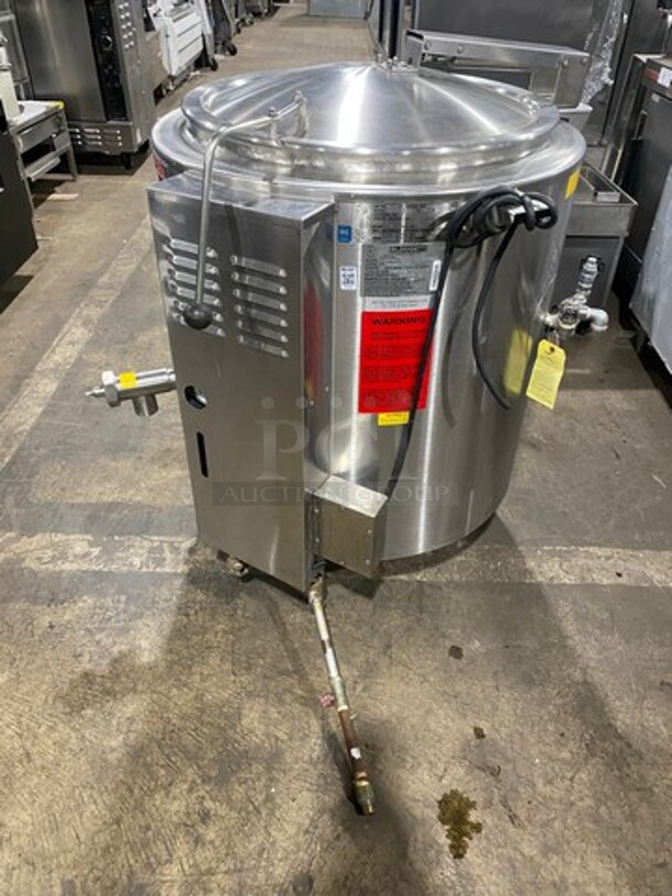 Blodgett Commercial Natural Gas Powered Jacketed Self-Contained Soup Kettle! All Stainless Steel! On Legs! Model: 40GKLS SN: 94692 - Image 3 of 11