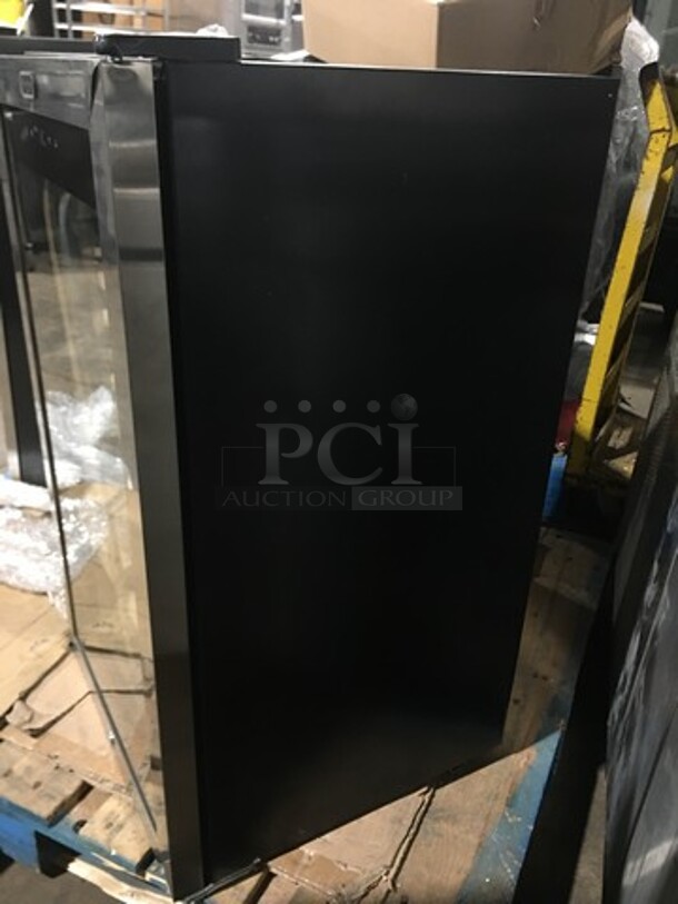 NEW! OUT OF THE BOX! SCRATCH-N-DENT! Whynter Single Door Wine Bottle Cooler/Chiller! With View Through Door! With Wooden Wine Racks! 34 Wine Bottle Capacity! Model: FWC341TS - Image 3 of 8