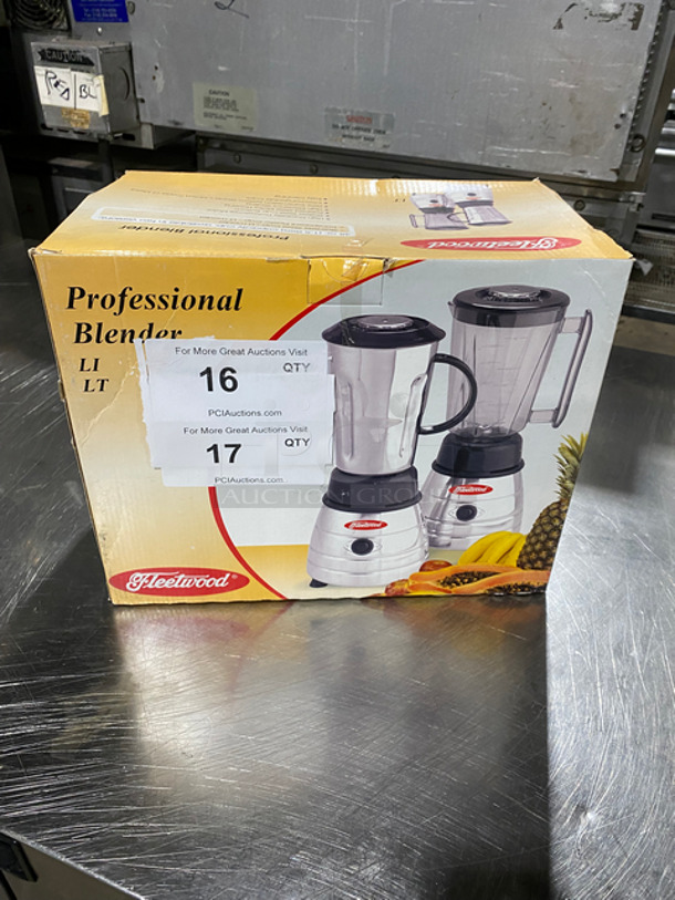 NEW! IN THE BOX! Fleetwood Professional Blender! 120V 1 Phase