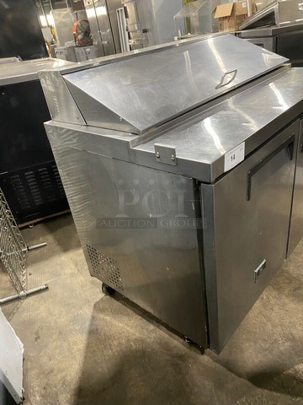 Kelvinator Commercial Refrigerated Sandwich Prep Table! With 2 Door Underneath Storage Space! Poly Coated Racks! All Stainless Steel! On Casters! Model: KCST4812 115V 60HZ 1 Phase - Image 2 of 9
