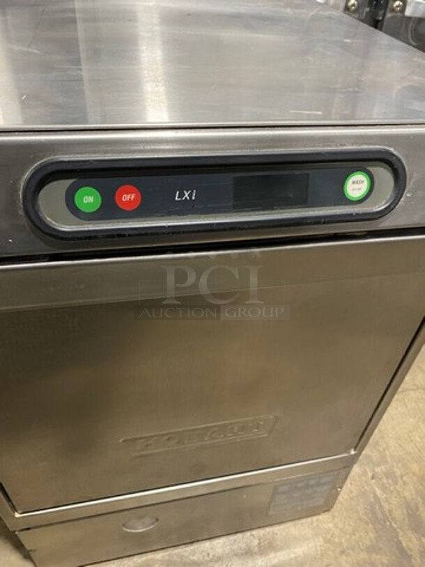 Hobart Commercial Undercounter Heavy Duty Dishwasher! With Poly Dish Rack! All Stainless Steel! Model: LXIH SN: 231066373 120/208-240V 60HZ 1 Phase - Image 8 of 9