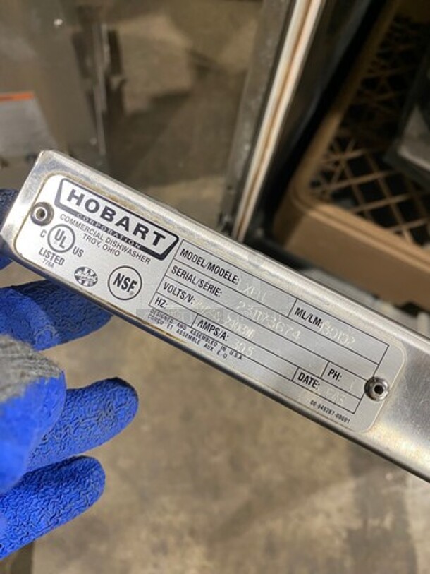 Hobart Commercial Undercounter Heavy Duty Dishwasher! All Stainless Steel! Model: LXEH SN: 231173674 120/208/240V 60HZ 1 Phase - Image 7 of 9