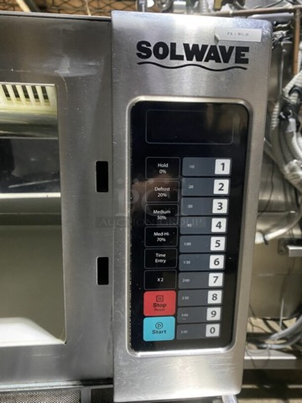 2016 Solwave Counter Top Commercial Microwave Oven! Model 180MVV1200T Serial 161101716! 120V 1 Phase!  - Image 6 of 8