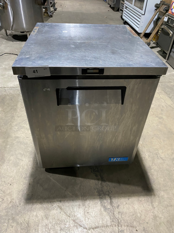 NICE! Turbo Air Commercial Single Door Lowboy/Worktop Freezer! With Poly Coated Racks! All Stainless Steel! Model: MUF28 115V 60HZ 1 Phase