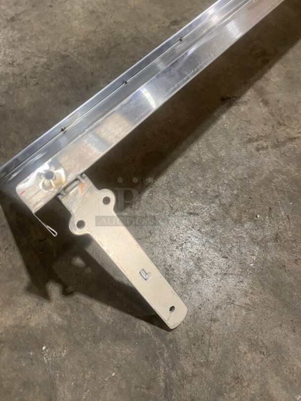 All Stainless Steel! Wall Mounted Commercial Shelf With Backsplash!  - Image 4 of 4