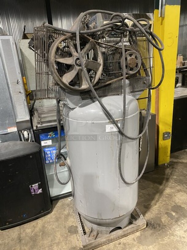 Ingersoll Rand Electric Air Compressor! 2 Stage! 5 Horse Power! 60Gallon Tank! Model 2340! - Image 8 of 8