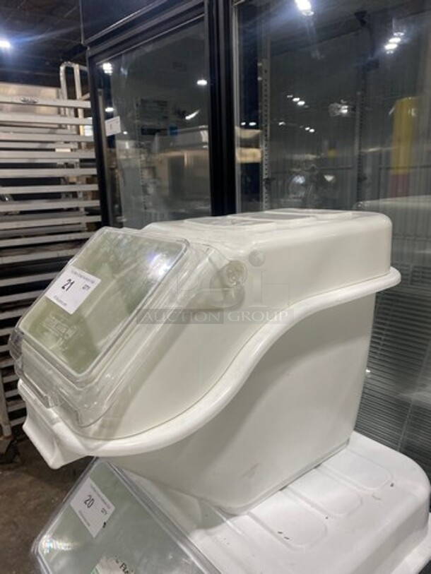 Bakers Mark Countertop White Poly Ingredient Bin! - Image 3 of 6