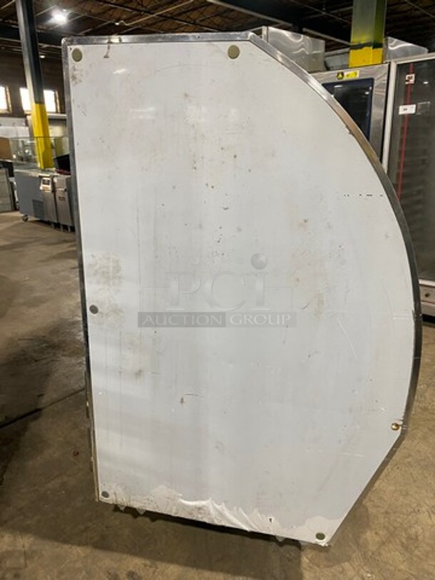 Leader Commercial Refrigerated Deli/Bakery Display Case Merchandiser! With Curved Front Glass! With Rear Access Doors! Stainless Steel Body! Model: RHDL48 SN: PT10M1682D! 115V 60HZ 1 Phase! - Image 2 of 9