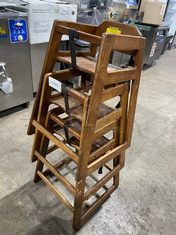 Commercial Wooden Highchairs! 3X Your Bid!  - Image 2 of 6