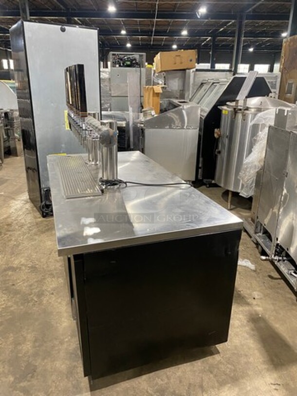 AMAZING! Beverage Air Commercial Refrigerated 10 Tap Cold Brew Coffee Kegerator! With 2 Door Storage Space Underneath! Model: WTR67AHCMMB SN: 13304505 115V 60HZ 1 Phase - Image 4 of 12