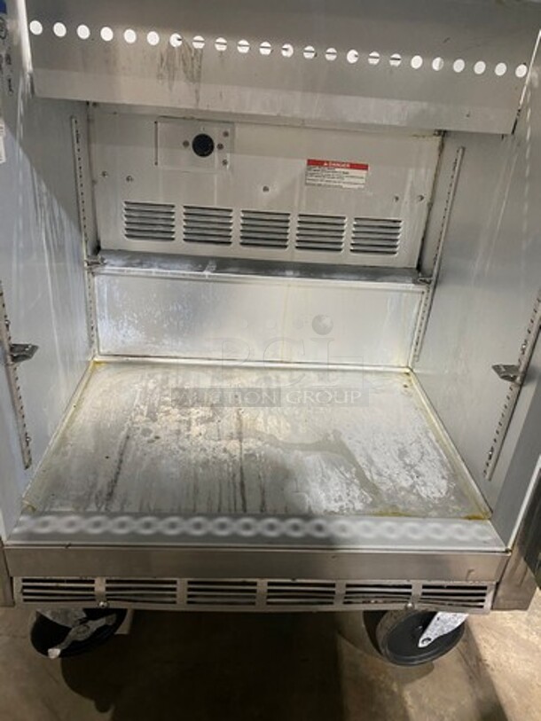 Beverage Air Commercial Refrigerated Sandwich Prep Table! With Single Door Refrigerated Storage Space Underneath! All Stainless Steel! Model SP27 Serial 7208954! 115V 1Phase! On Casters! - Image 5 of 10