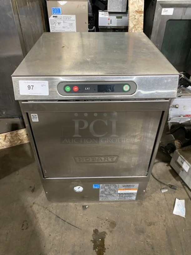 Hobart All Stainless Steel Under Counter Commercial Dishwasher! Model: LXIC SN: 231136614 120V 60HZ 1 Phase - Item #1047838