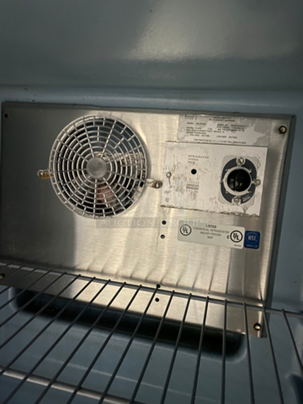 Delfield Enodis Commercial Single Door Lowboy/Worktop Cooler! All Stainless Steel! Model: 406STAR2 SN: 0605036100705T 115V 60HZ 1 Phase - Image 6 of 8