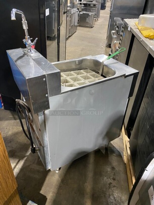 Frymaster Commercial Electric Powered Pasta Cooker! With Pasta Basket! All Stainless Steel! On Legs! WORKING WHEN REMOVED! Model: 8BCSD SN: 0706KN0010 208V 1 Phase - Image 4 of 12