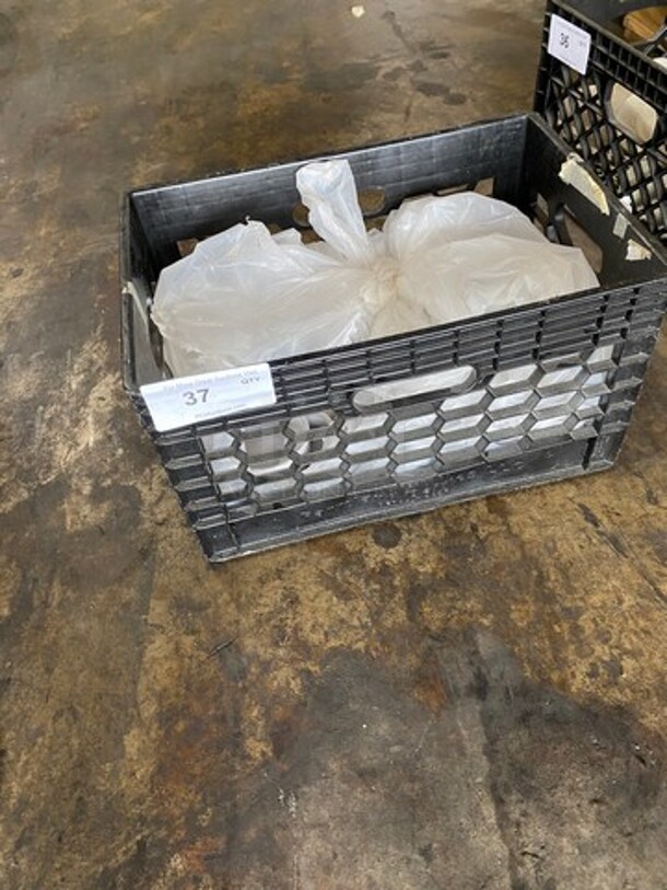 ALL ONE MONEY! White Ceramic Ramekin! Includes Black Poly Crate! - Image 1 of 5