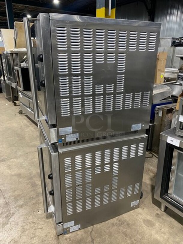 Turbofan Commercial Natural Gas Powered Double Deck Convection Oven! With View Through Doors! All Stainless Steel! 2x Your Bid Makes One Unit! Model: G32D5 SN: 749467 - Image 2 of 9