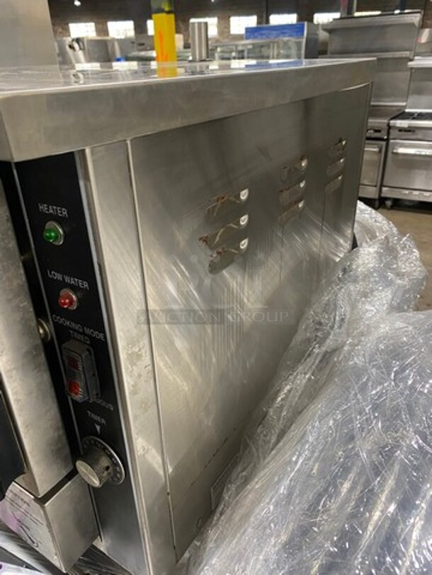 Hobart Commercial Countertop Electric Powered Steam Cabinet! With Perforated Pans! All Stainless Steel! On Legs! Model: HPX3 SN: AP10513955EE1563 208V 60HZ 1/3 Phase - Image 4 of 8