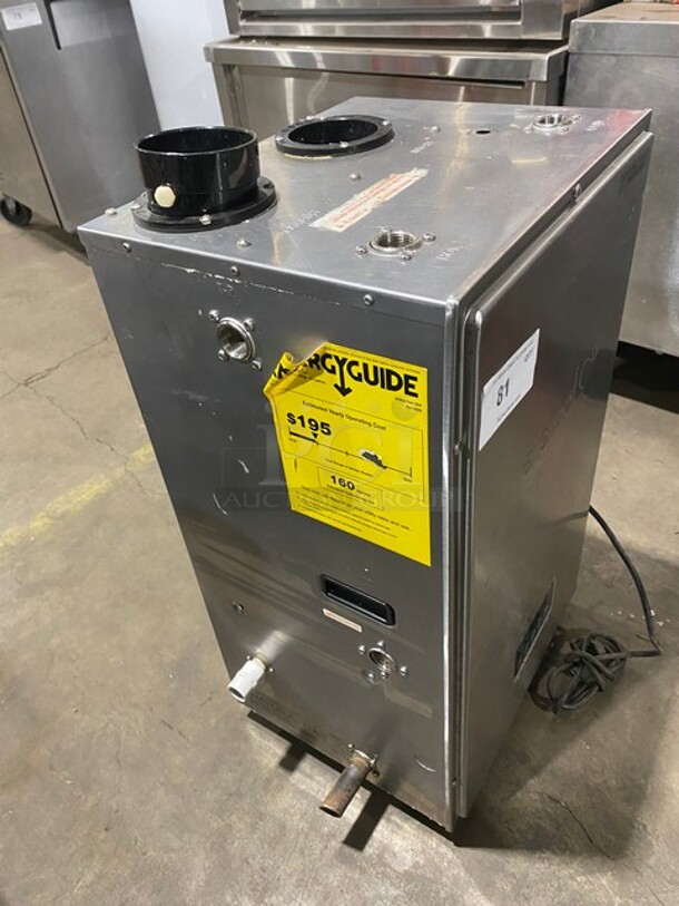 Eternal Natural Gas Powered Condensing Hybrid Water Heater! Model GU145S Serial G1214323! - Image 2 of 9