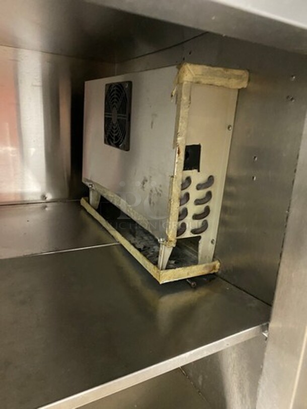 Cool Tech Commercial 2 Door Lowboy/Worktop Cooler! All Stainless Steel! On Casters! Model: CWK48LB SN: X065414 120V - Image 6 of 8