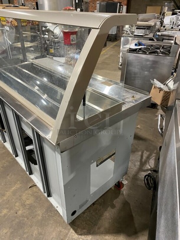 Duke Commercial Sandwich Prep Line Unit! With Slanted Front Glass! With Commercial Cutting Board! All Stainless Steel! On Casters! Model: SUBCPTC60M SN: 07063219 120V 60HZ 1 Phase - Image 2 of 9