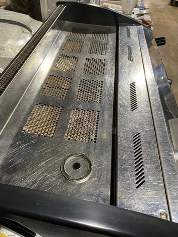 NICE! Danesi Commercial Countertop 3 Group Espresso Machine! All Stainless Steel! WORKING WHEN REMOVED! - Image 5 of 10