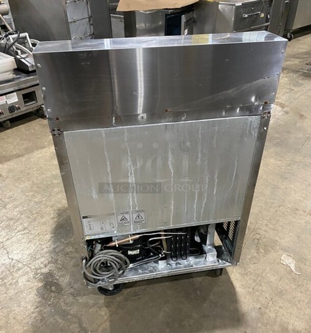 Stainless Steel One Door Commercial Sandwich/ Salad Prep Table Bain Marie On Commercial Casters! With Commercial Cutting Board! - Image 3 of 9