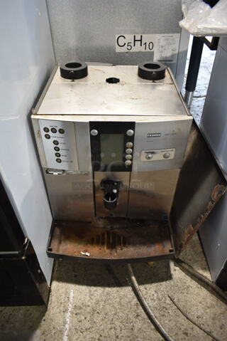 Franke Sinfonia Metal Commercial Countertop Automatic Coffee Espresso Machine. Missing Hoppers.