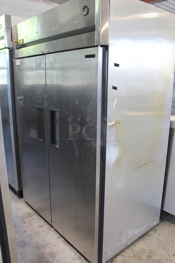 2015 True TG2R-2S Stainless Steel Commercial 2 Door Reach In Cooler w/ Poly Coated Racks. 115 Volts, 1 Phase. Tested and Working! - Image 1 of 6