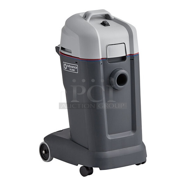 BRAND NEW SCRATCH AND DENT! Advance VL500 35 107409094 9 Gallon Wet / Dry Vacuum with Tool Kit. 120 Volts, 1 Phase. Tested and Working!