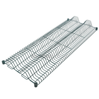 Box of 2 BRAND NEW SCRATCH AND DENT! Regency 460EG2460DR1 24" x 60" Green Epoxy Wire Drying Rack Shelf - 1 1/4" Slots