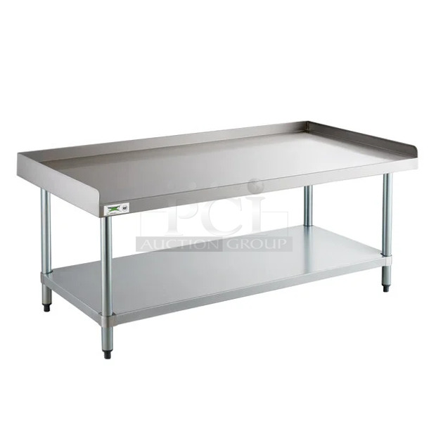 BRAND NEW SCRATCH AND DENT! Regency 600ES3060G 30" x 60" 16-Gauge Stainless Steel Equipment Stand with Galvanized Undershelf. May Be Missing Pieces. - Image 1 of 2