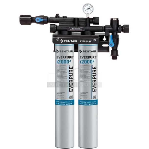 BRAND NEW SCRATCH AND DENT! Pentair Everpure EV9324-02 Insurice Twin i20002 Water Filtration System - .5 Micron and 3.34 GPM - Image 1 of 9