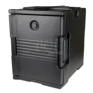 BRAND NEW SCRATCH AND DENT! Cambro UPC400 Black Poly Insulated Catering Carrying Case. 
