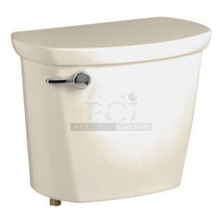 BRAND NEW SCRATCH AND DENT! American Standard Cadet PRO Right Height 4188A104.021 Bone Vitreous China Toilet Tank with Lid and 12" Rough-In - 1.28 GPF