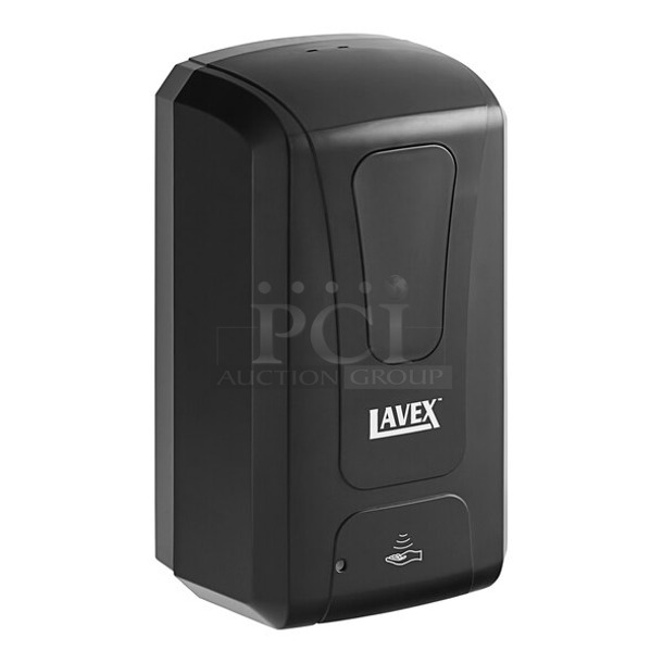 5 BRAND NEW IN BOX! Lavex 66AL12ALQBKBLK 40 fl. oz. (1,200 mL) Black Automatic Liquid Soap / Sanitizer Dispenser. 5 Times Your Bid!  - Image 1 of 5