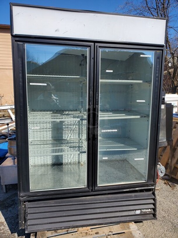 TRUE Two Glass Door Freezer Merchandiser  115/308/230V. - Image 1 of 6