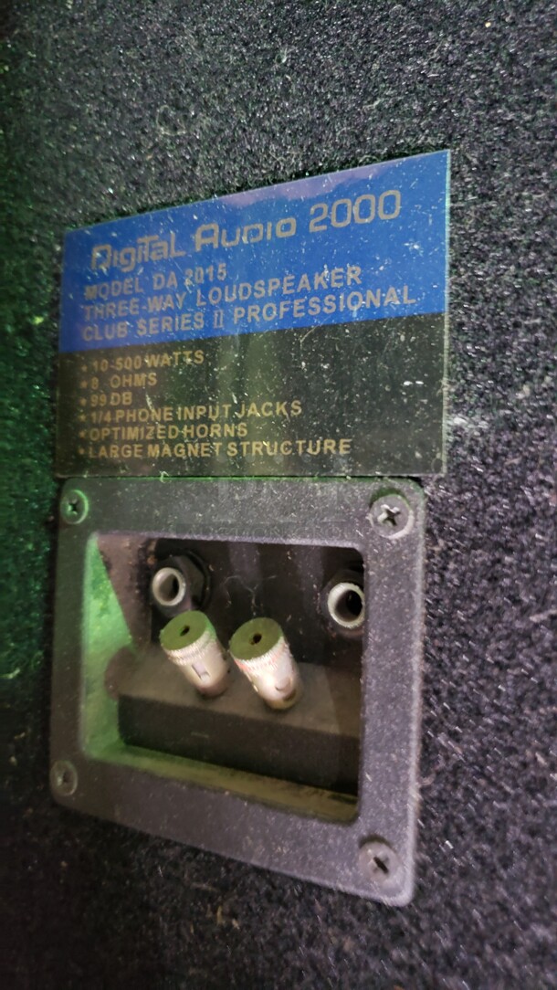 Lot of 2 Speakers Not tested (Location 3) - Image 3 of 3