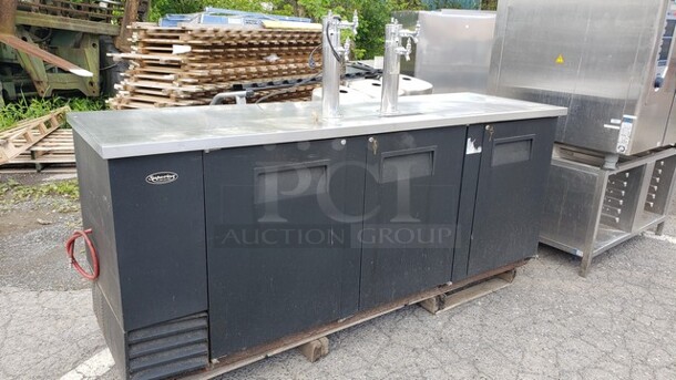 True TDD-4 90" Kegerator Beer Dispenser! - Image 1 of 9