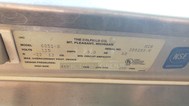 Delfield 6051-S 51" Two Section Reach-In Refrigerator! - Image 2 of 6
