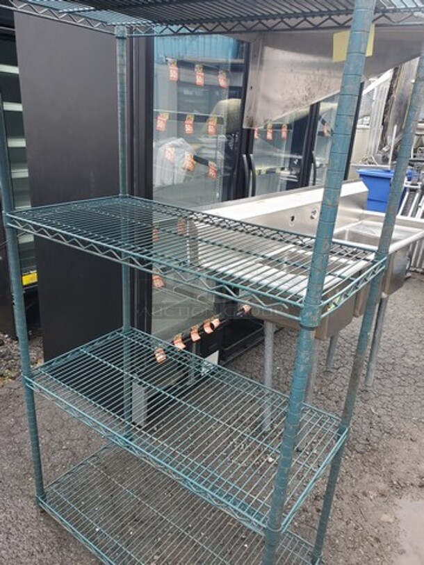 Green shelves Rack! - Image 2 of 2