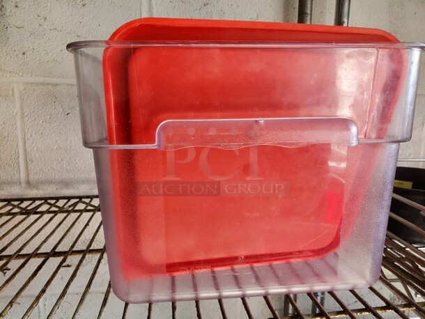 Cambro 12 Quart Square Food Storage Container - Clear
 - Image 3 of 3