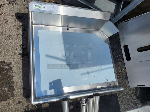 Clean Dish Table - Left Drainboard|Missing Legs (36Wx30D)Like New! - Image 1 of 3