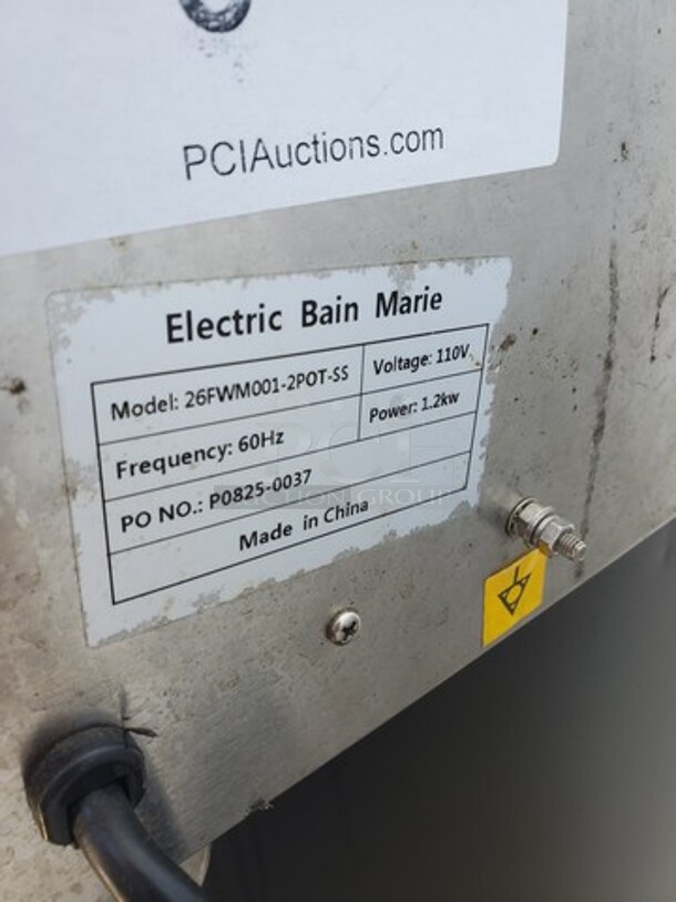 Electric Bain Marie 26FWM001 Warmer 110V, 28X15X10  - Image 4 of 5