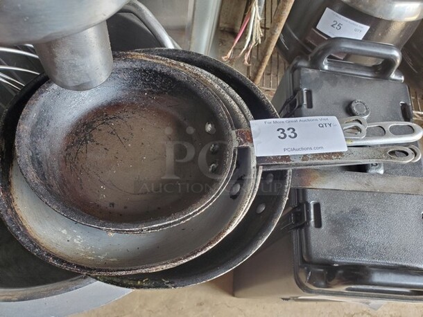 ALL ONE MONEY Lot of 6 Fry pan! - Image 2 of 2