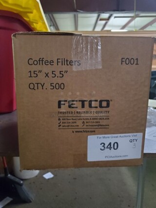 Fetco Coffee Filters 15"X5.5" QTY. 500