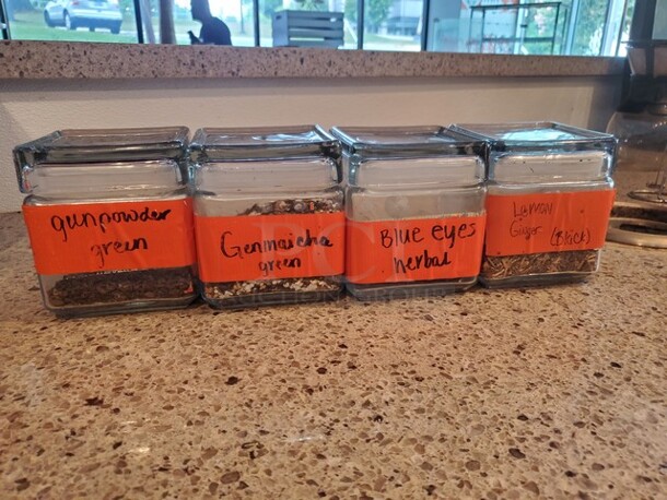 Stackable Square Storage Jar, 1 qt., Glass Lid - Image 1 of 3