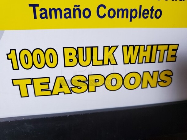 One Box of Bulk White Teaspoons - Image 2 of 2