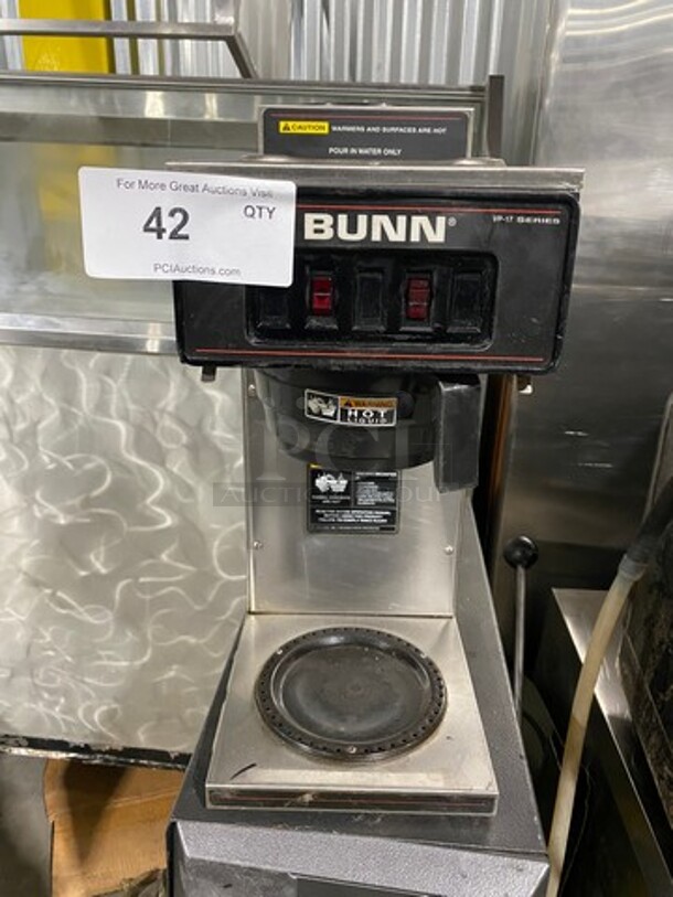 Bunn Commercial Countertop Coffee Brewing Machine! With 2 Coffee Pot Warmers! All Stainless Steel! Model: VP17 - Image 1 of 10