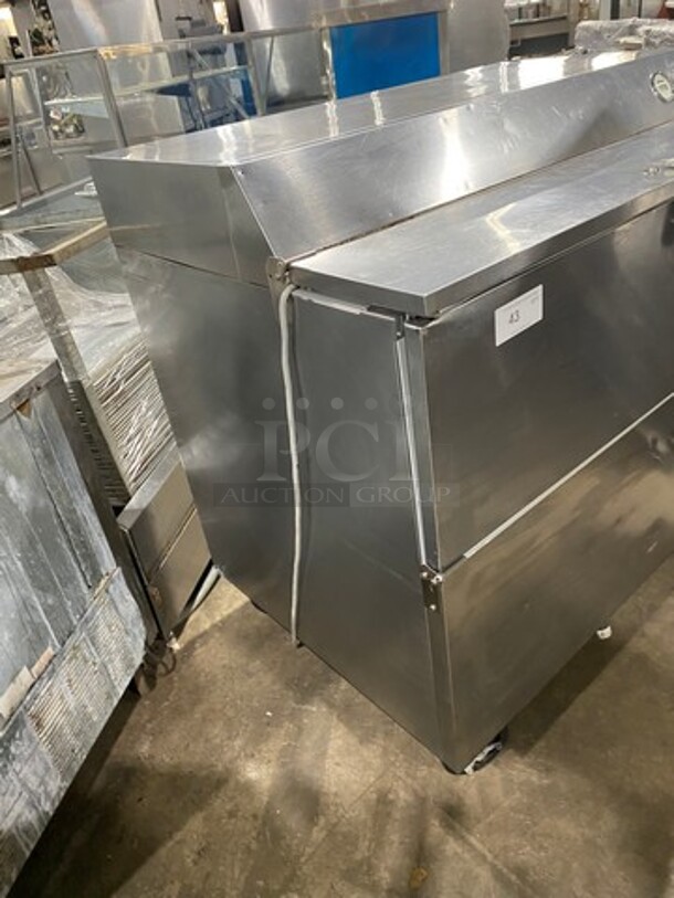 Beverage Air Single Side Access Milk Cooler! Stainless Steel! On Casters! Model: SMF49 SN: 8206920 115V 60HZ 1 Phase - Image 2 of 8