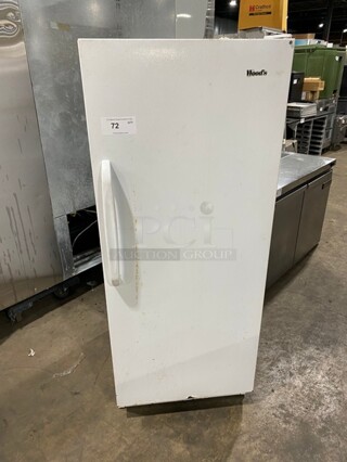 Woods Single Door Reach In Freezer Unit! With Poly Racks And Shelves! Model: V12WUAB SN: 01223653LF 115V